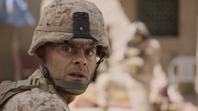 Barry como militar em sua campanha no afeganistão 