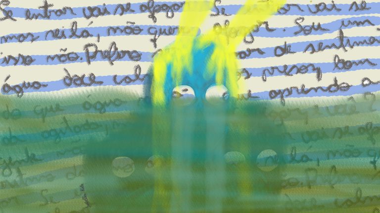 Peixe que dorme sem autoestima, o alagamento leva