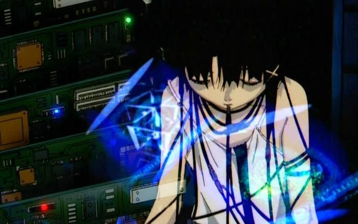 Frame de "Serial Experimets Lain", anime dirigido por Ryutaro Nakamura