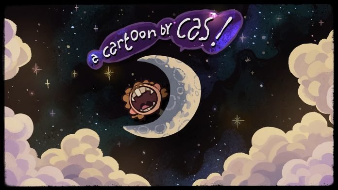 Capa de um vídeo de Cas Van De Pol. Um desenho de uma pessoa gritando 